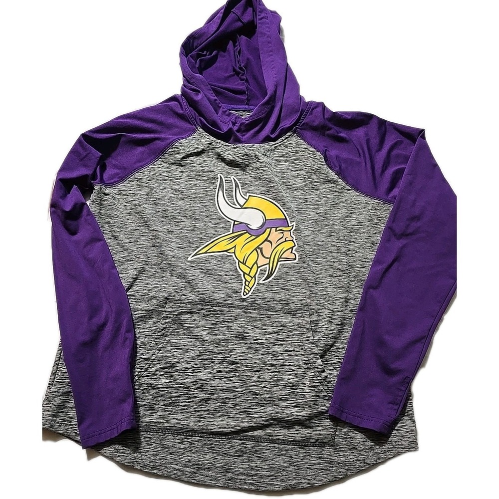 New Minnesota‎ Vikings Long Sleeve Shirt Women's Medium  Purple NFL Pullover